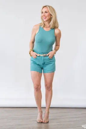 Beck High Rise Short in Bristol Blue