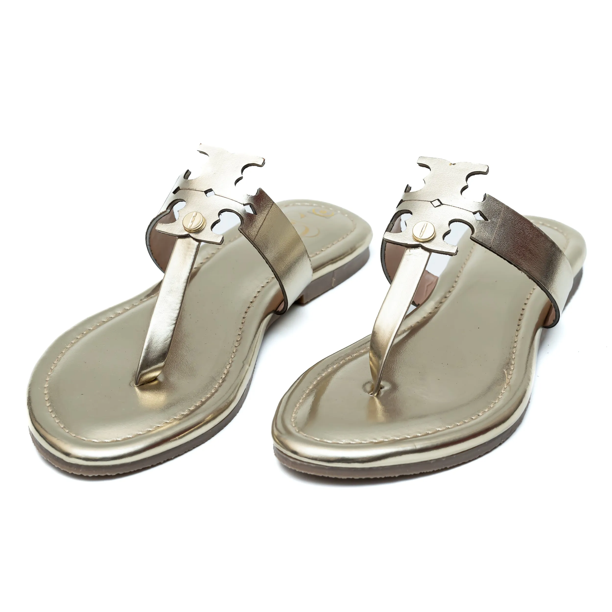 Double Tee Flats - Gold