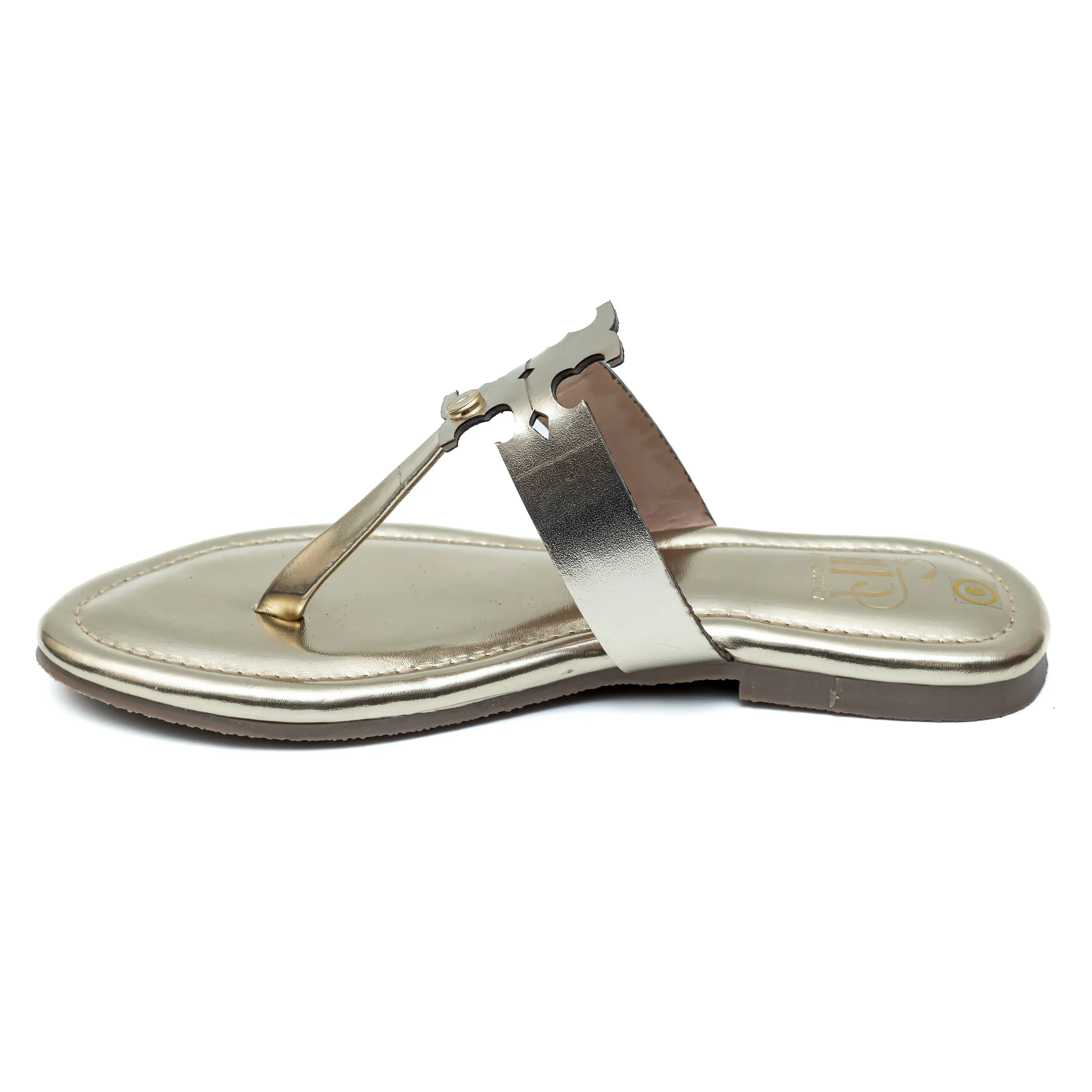 Double Tee Flats - Gold
