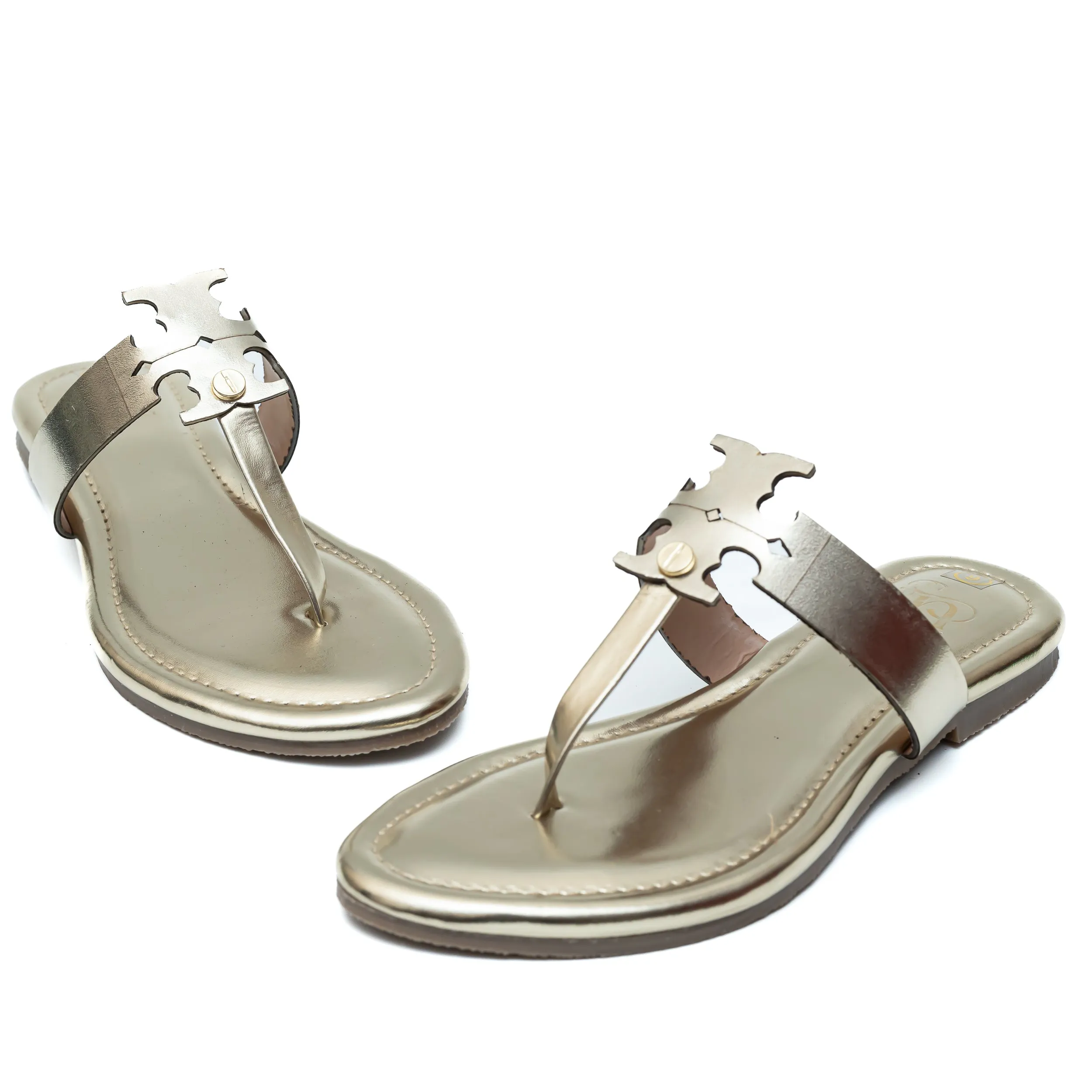 Double Tee Flats - Gold