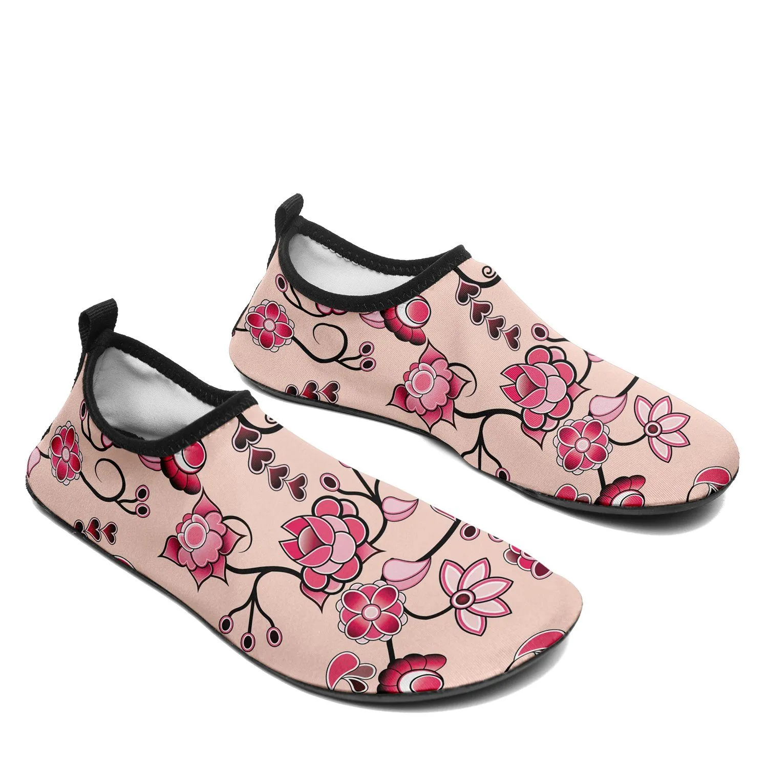 Floral Amour Sockamoccs Kid's Sockamoccs Slip On Shoes