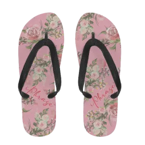 Floral Print Classic Flip Flops