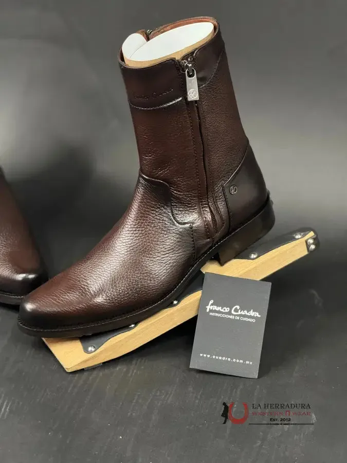 FRANCO CUADRA SHORT BOOT VENADO DIEGO CAFÉ CALF
