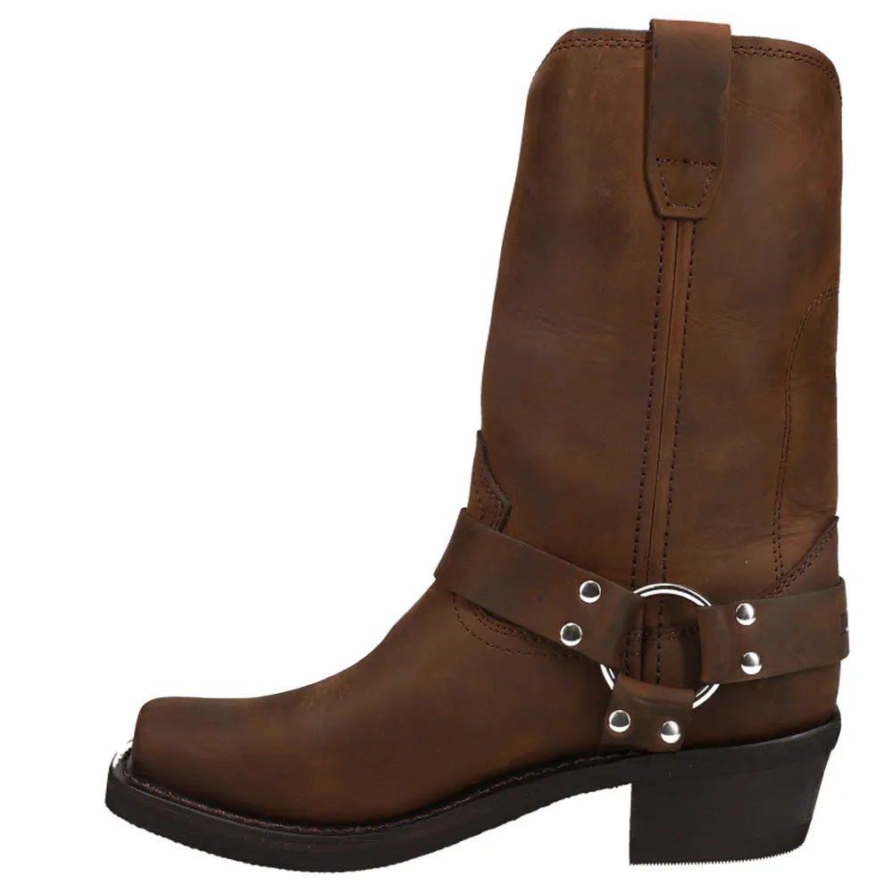 Harness Square Toe Pull On Cowboy Boots