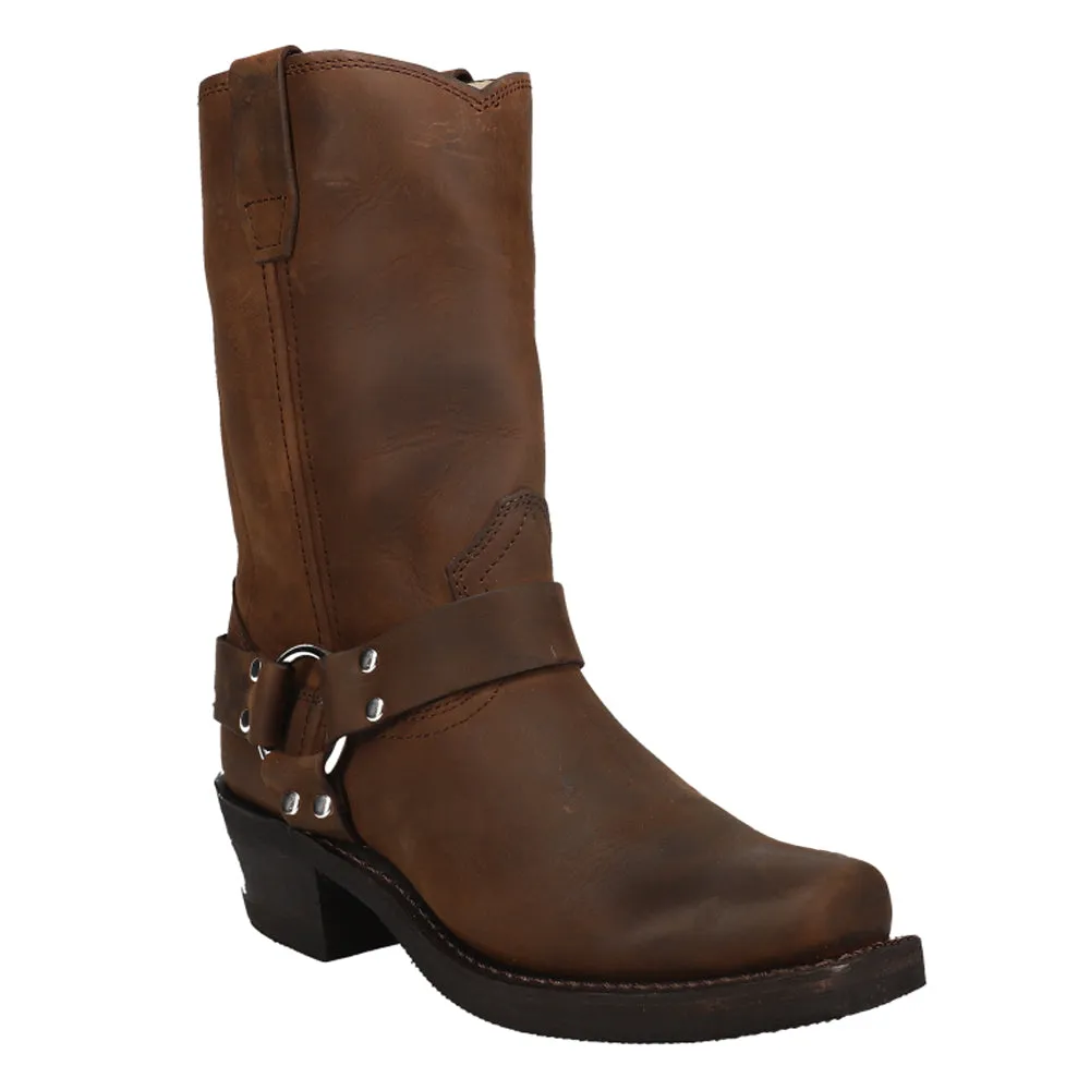 Harness Square Toe Pull On Cowboy Boots