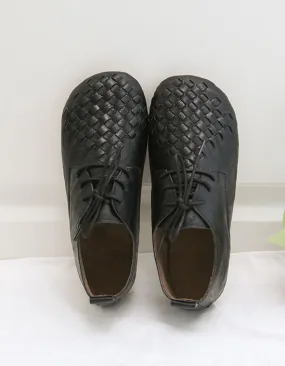 Leather Woven Light-weight Comfortable Spring Flats