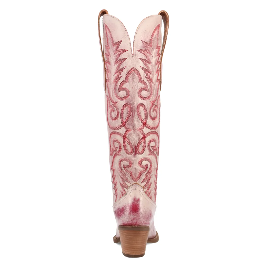 Online Exclusive | Dingo | Faded Love Leather Boots in Red ** PREORDER