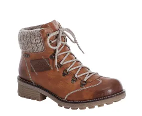 Rieker Z0444-24 Womens Warm Lined Water Resistant Lace Up Boot