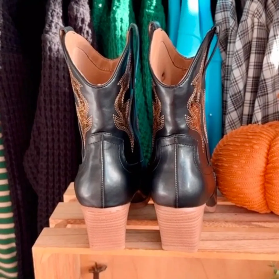 Taylor Glitter Cowboy Boots