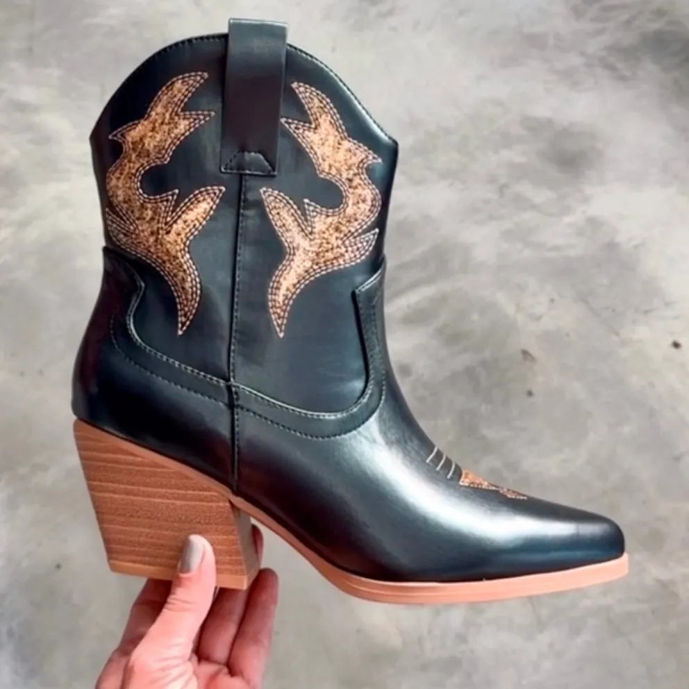 Taylor Glitter Cowboy Boots