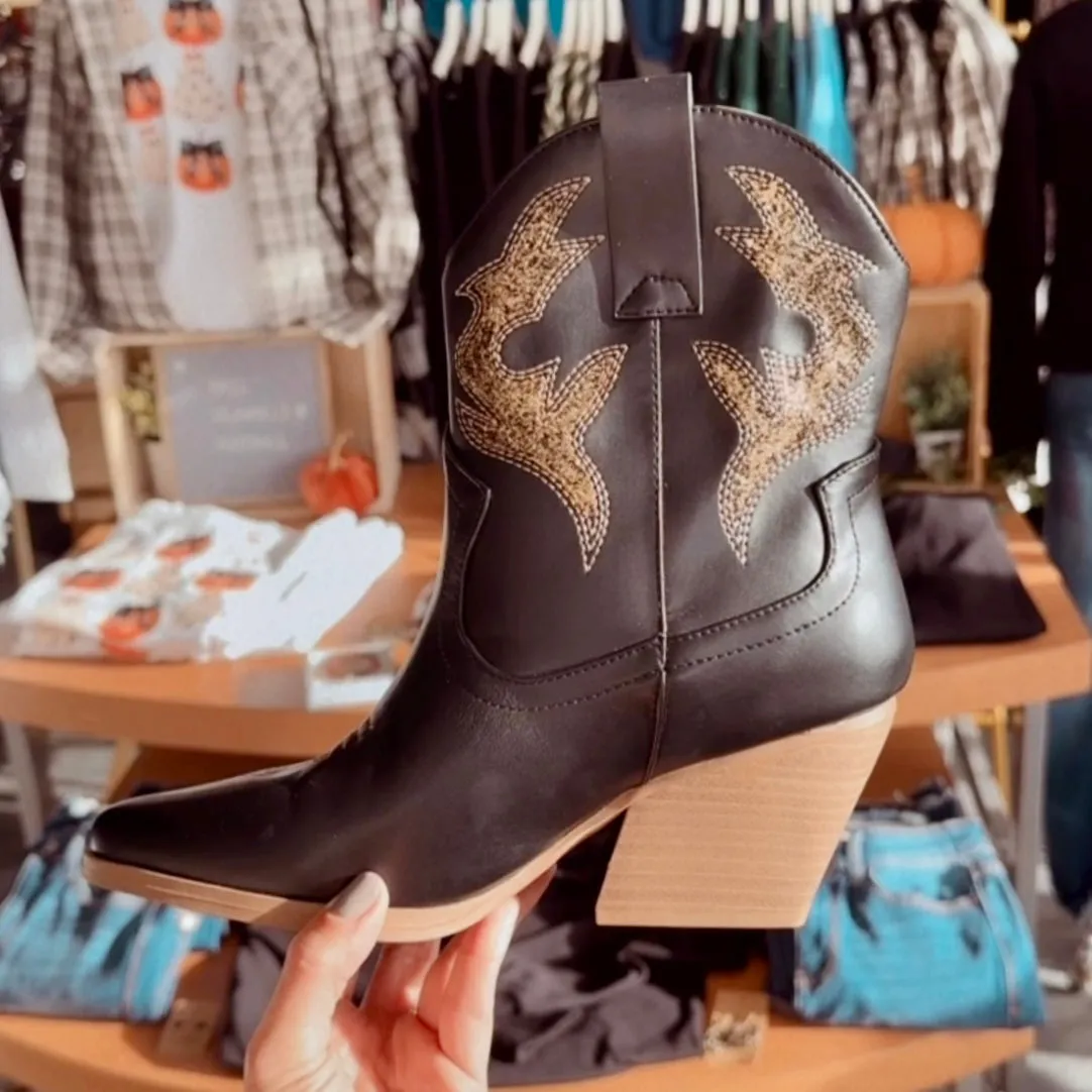 Taylor Glitter Cowboy Boots
