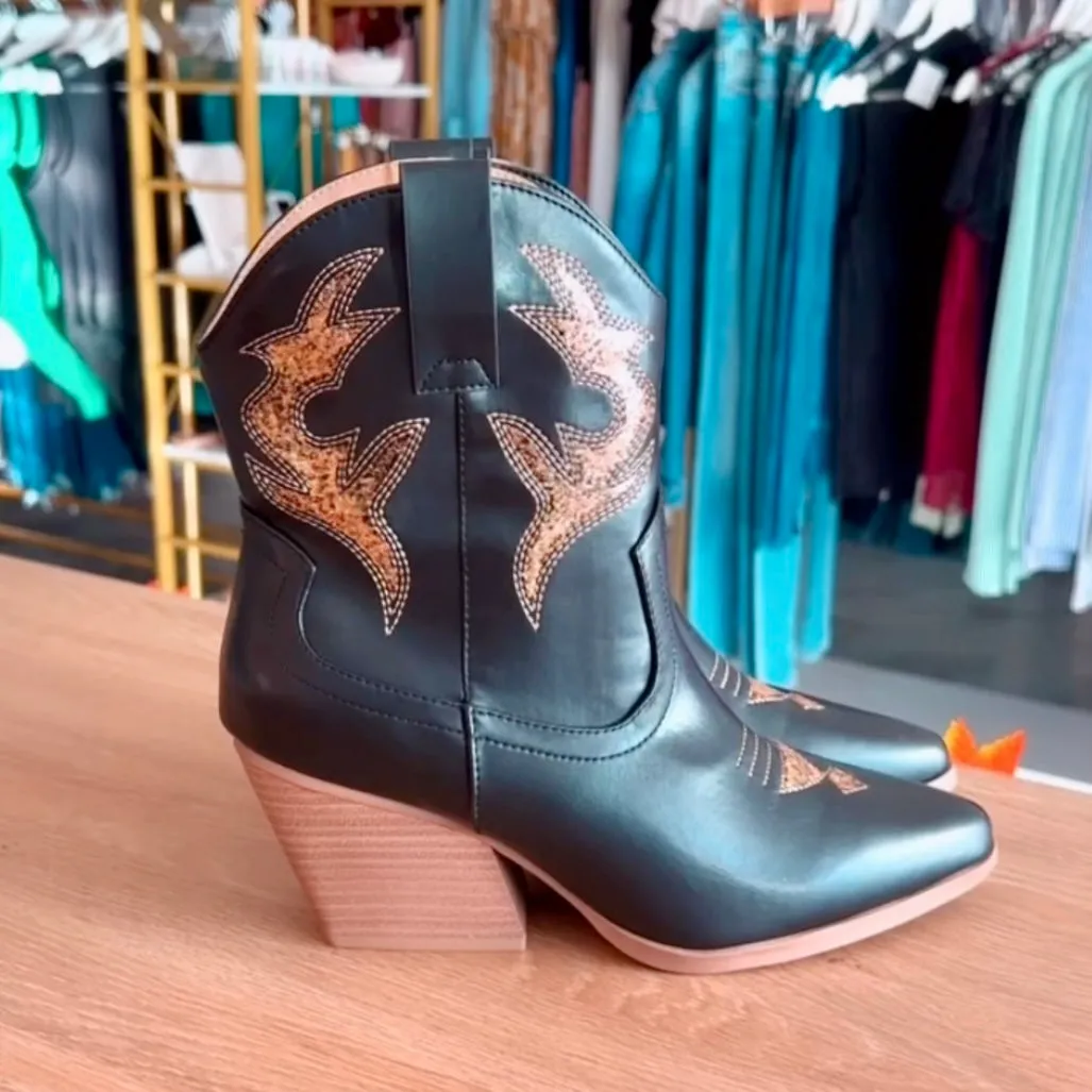 Taylor Glitter Cowboy Boots