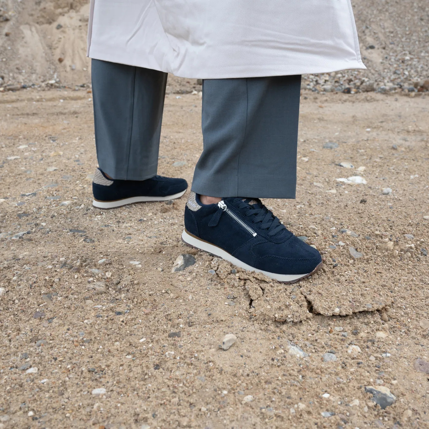 Ydun Suede Zipper - Dark Navy